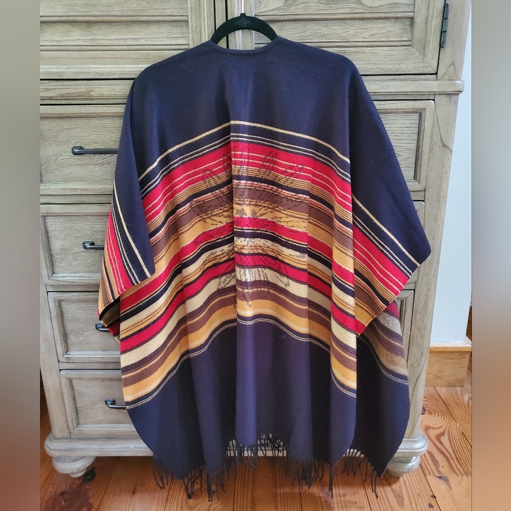 Reversible Shawl Wrap Open Sweater - image 5